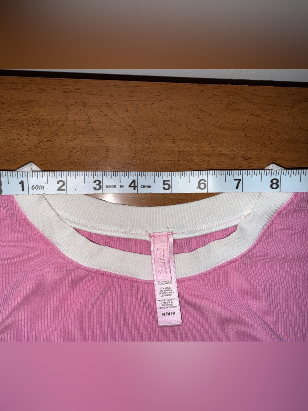SKIMS Soft Lounge Ringer Tee Oversized Hot Pink Size M - Picture 5 of 8